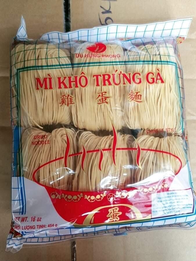 Mì khô trứng gà Du Hưng Phong 454gr (12 vắt)
