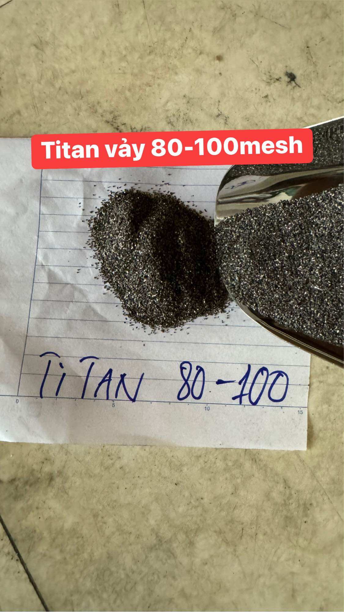 100G Titan vảy 80-100mesh Siêu Sáng