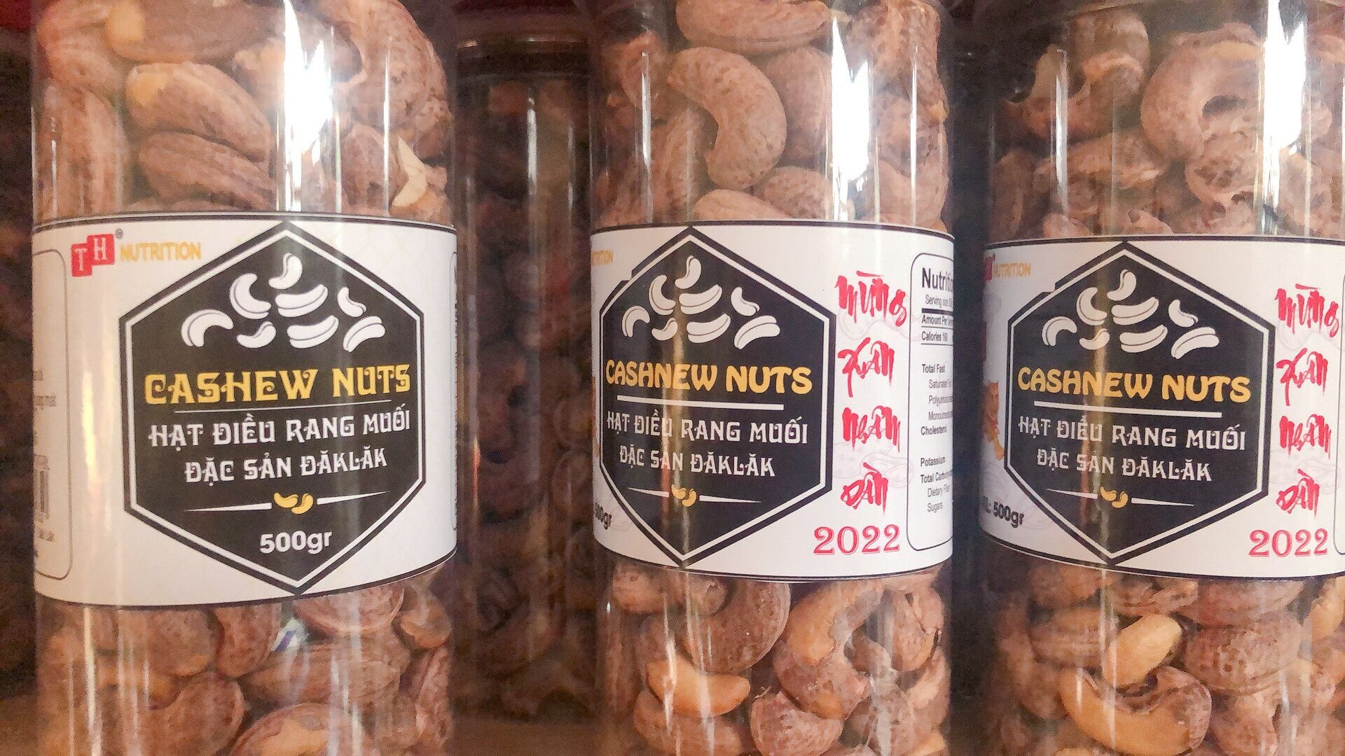 Hạt điều A cồ rang muối Dăklăk hộp 500gr