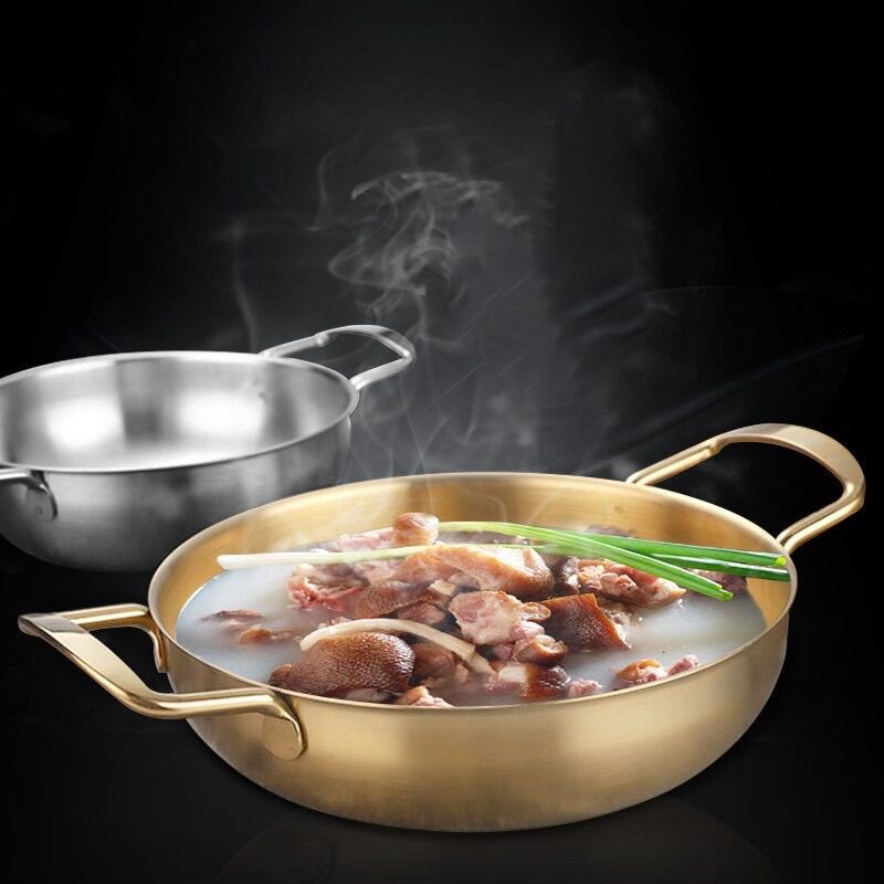Chảo , nồi lẩu inox kiểu hàn quốc