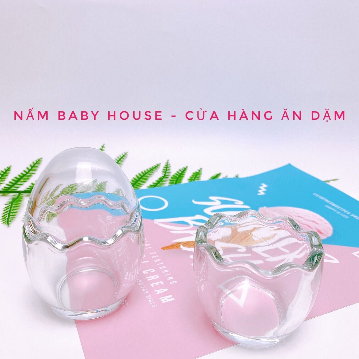 Hủ thuỷ tinh trứng làm pudding cho bé