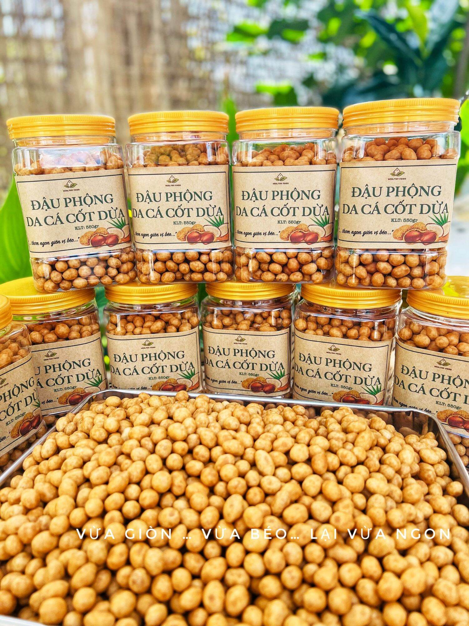 Đậu phộng da cá nước cốt dừa hủ 500g