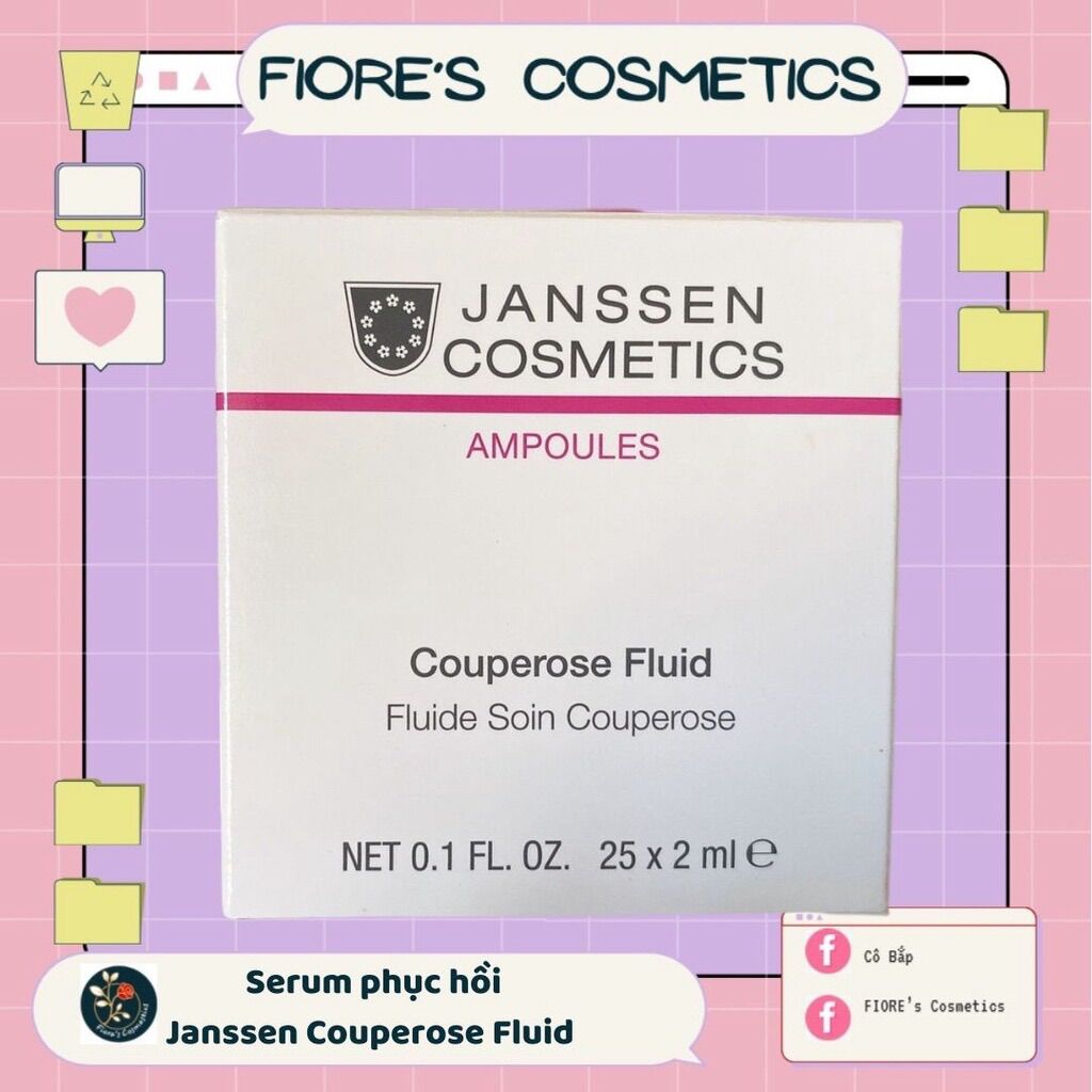 Serum phục hồi, giảm đỏ sau treatment Janssen Couperose Fluid