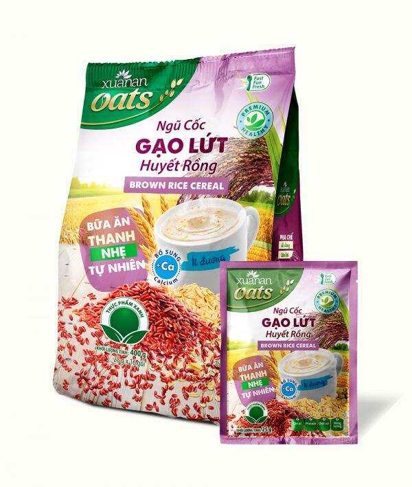 Ngũ Cốc Gạo Lứt Huyết Rồng Ít Đường 400g