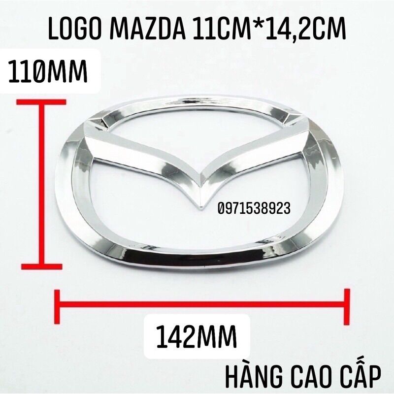 logo MAZDA dán thân xe hàng cao cấp nhiều kích thước