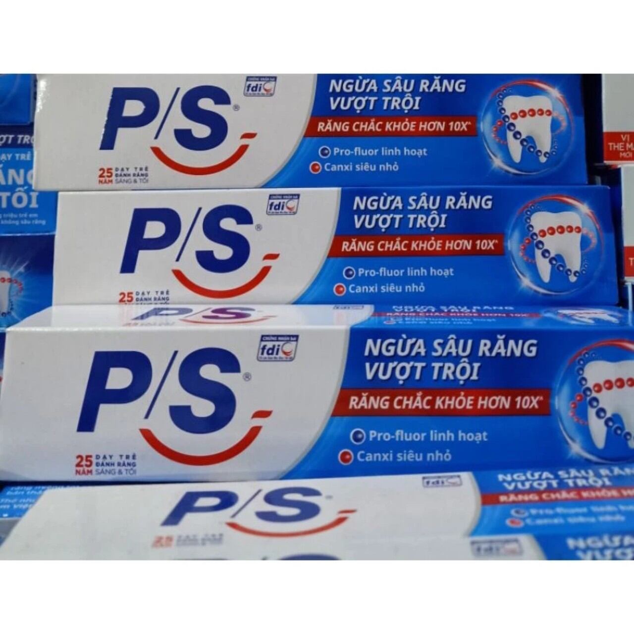 Combo (3cây x 180g )Kem đánh răng P/S ngừa sâu răng vượt trội