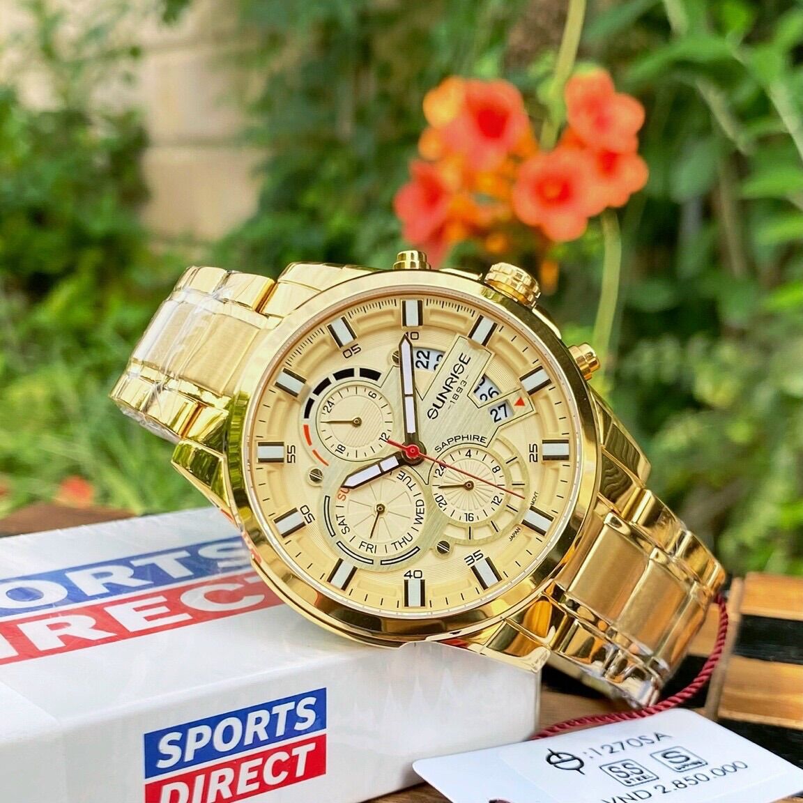 Đồng hồ nam sunrise nam 3 cốt 6 kim