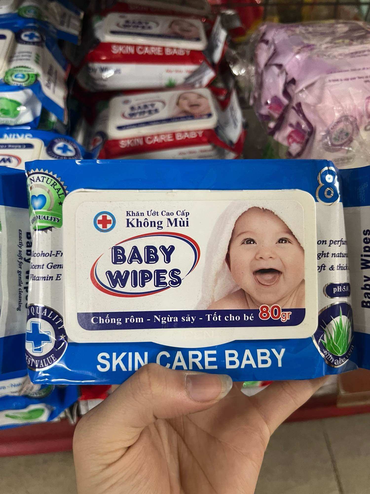 Khăn ươt baby gói 80 tờ