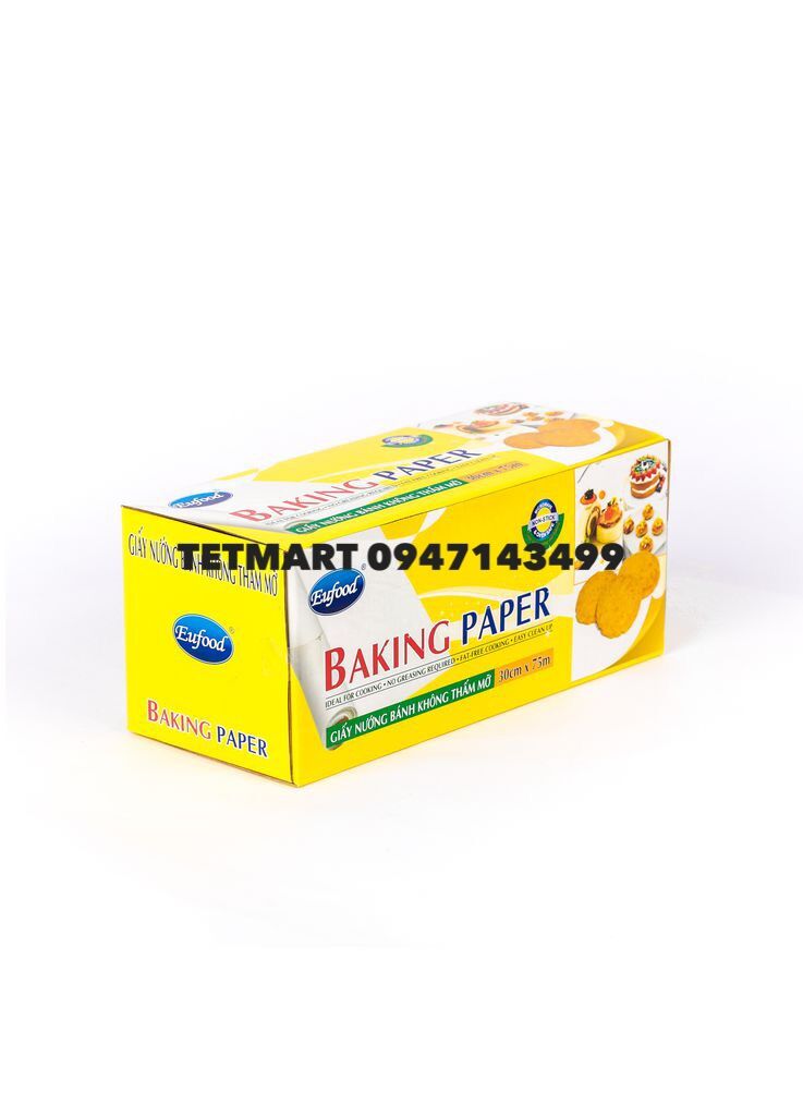 Giấy nến 30cmx75m - Nhập khẩu Na Uy/ (Giấy nướng bánh)