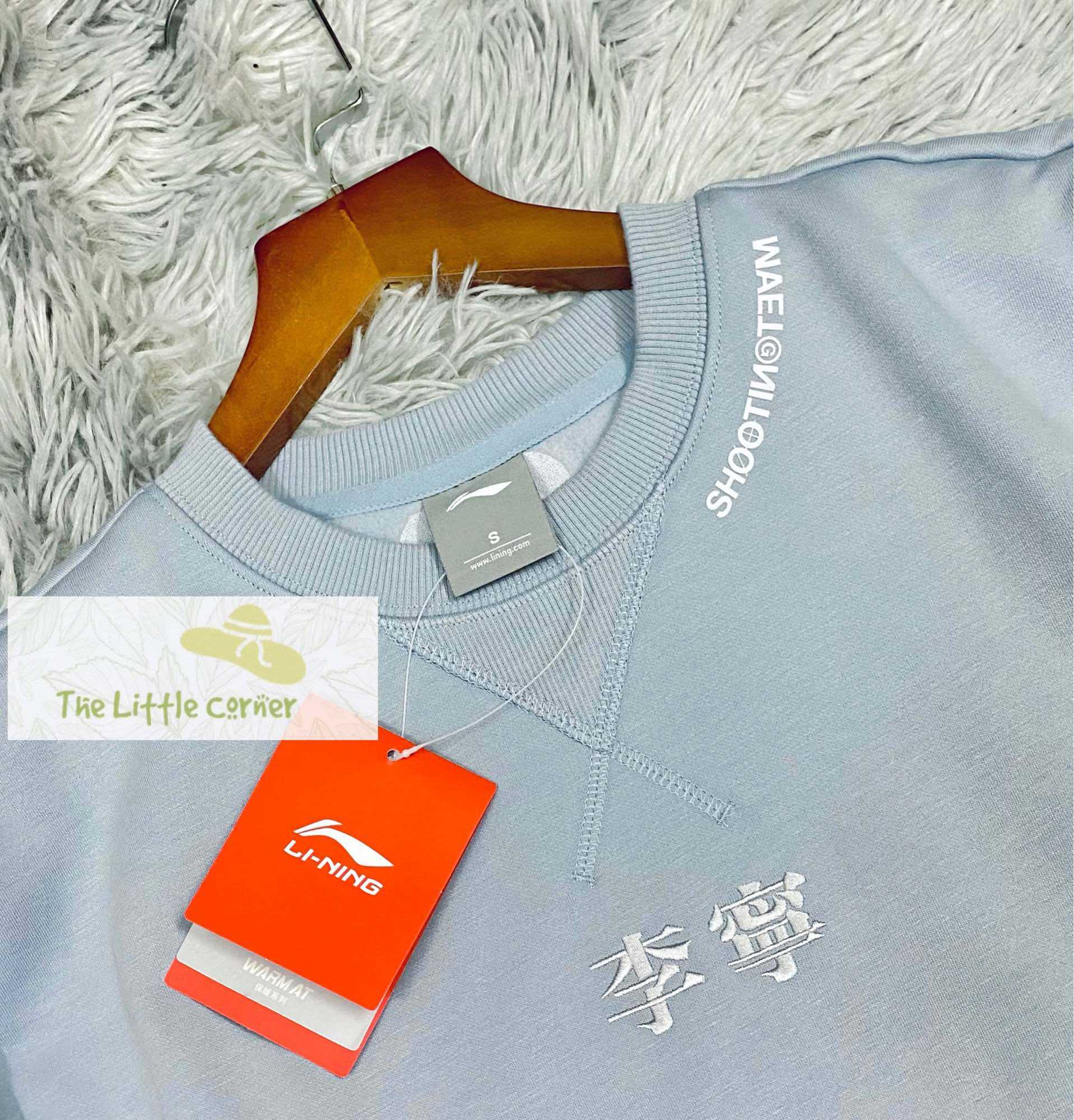 (Size S) Áo nỉ nam lót bông Lining AWDRD73-2