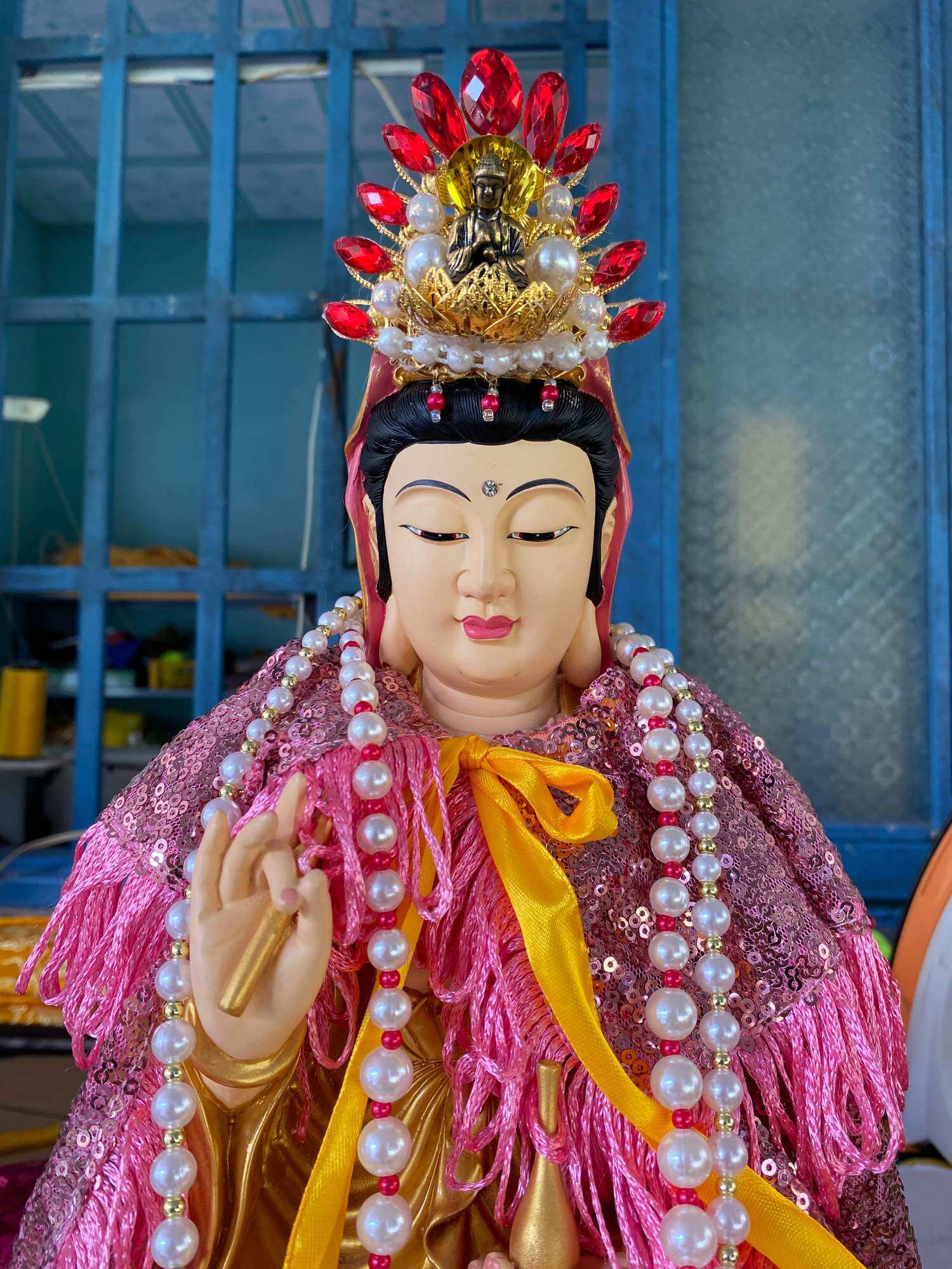 Áo choàng mẹ quan âm ( tượng 30-40cm)