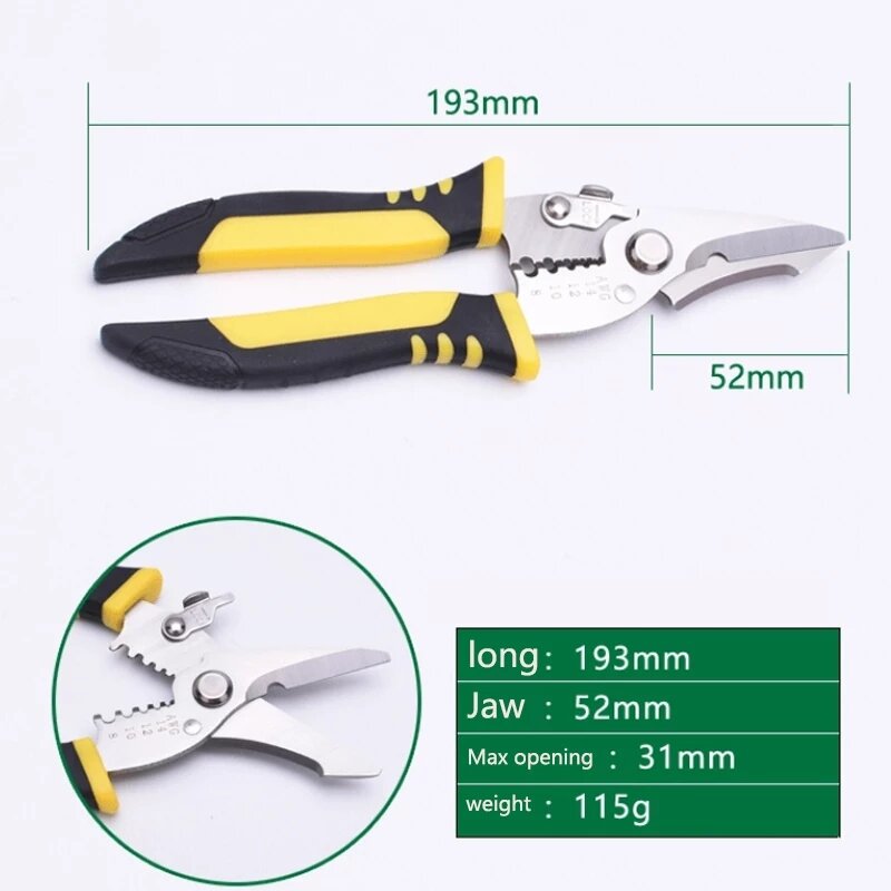 Kìm tuốt cáp điện đa năng 2 trong 1 cho thợ điện