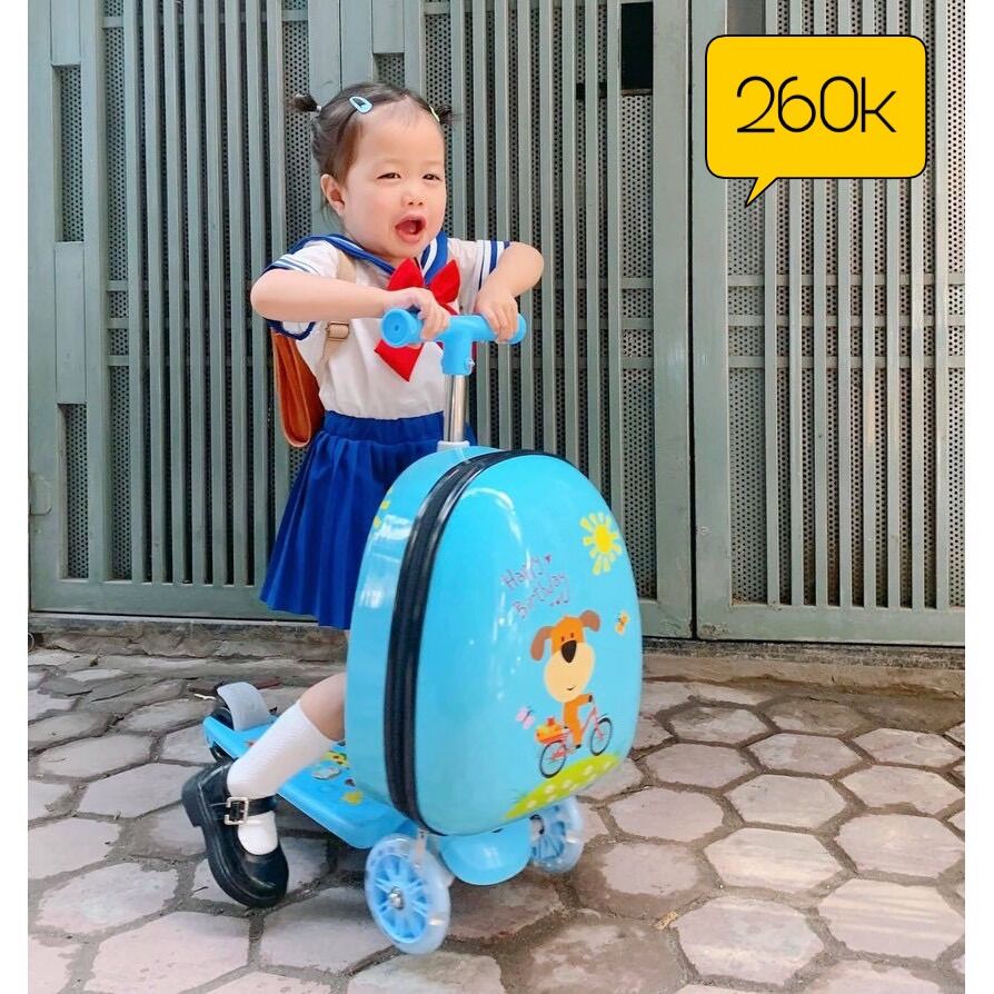 Xe Scooter vali cho bé quà tặng Bobby