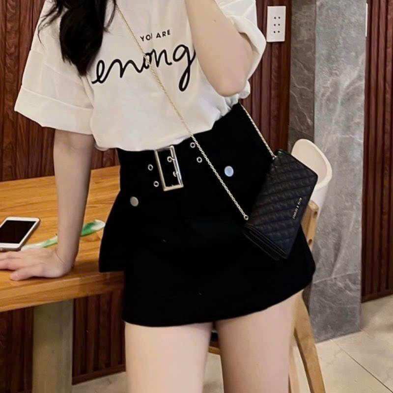 CHÂN VÁY KAKI TRƠN KÈM KHOÁ VK đen