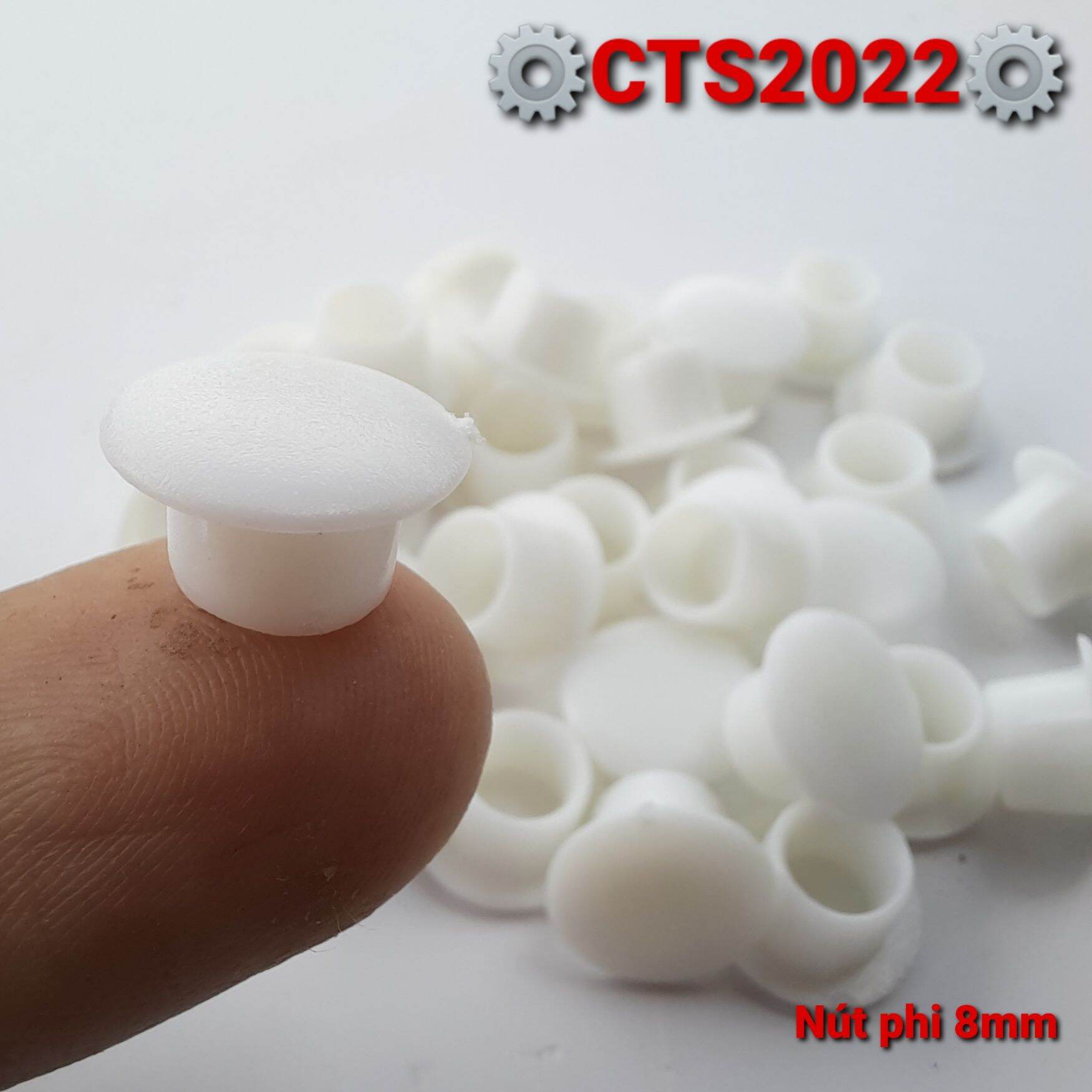 2 Nút nhựa bịt lỗ phi 8mm