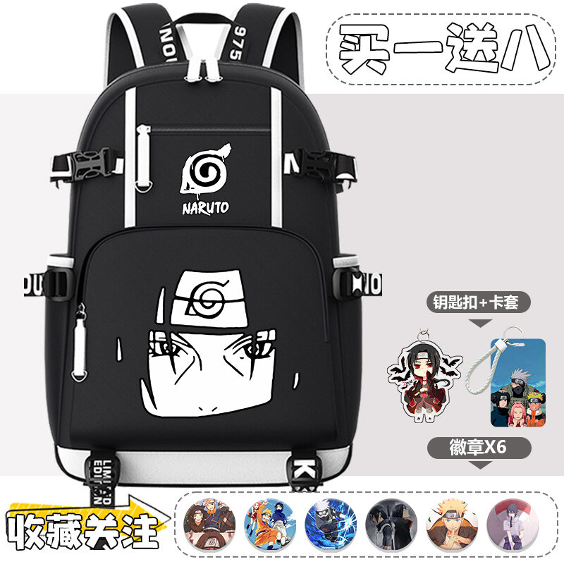 Cặp sách liên quan tới liên minh hoạt hình naruto nam ba lô phong cách harajuku học sinh tiểu học trung học itachi ba lô sức chứa lớn