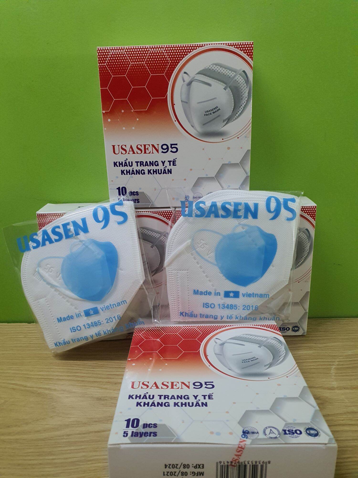 Combo 3 hộp ( hộp 10 cái ) khẩu trang kháng khuẩn USASEN 95.