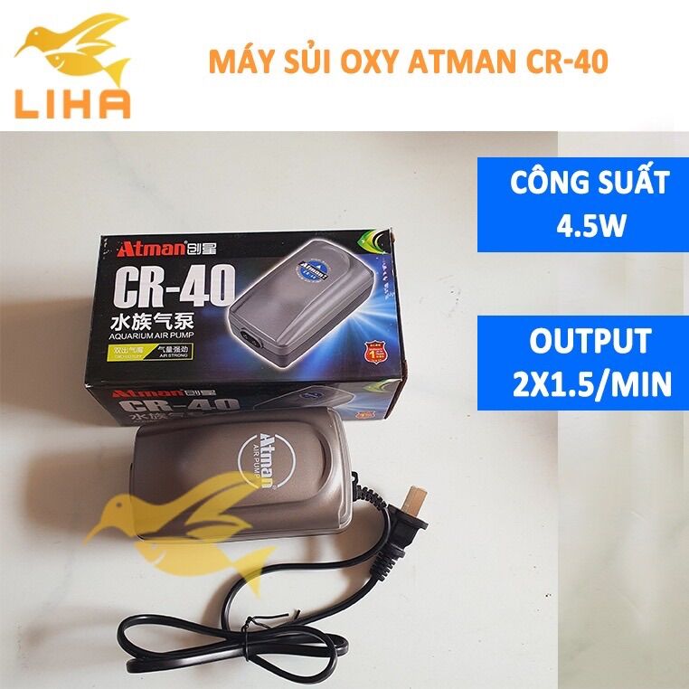MÁY SỦI OXY ATMAN CR-40 (2 vòi)