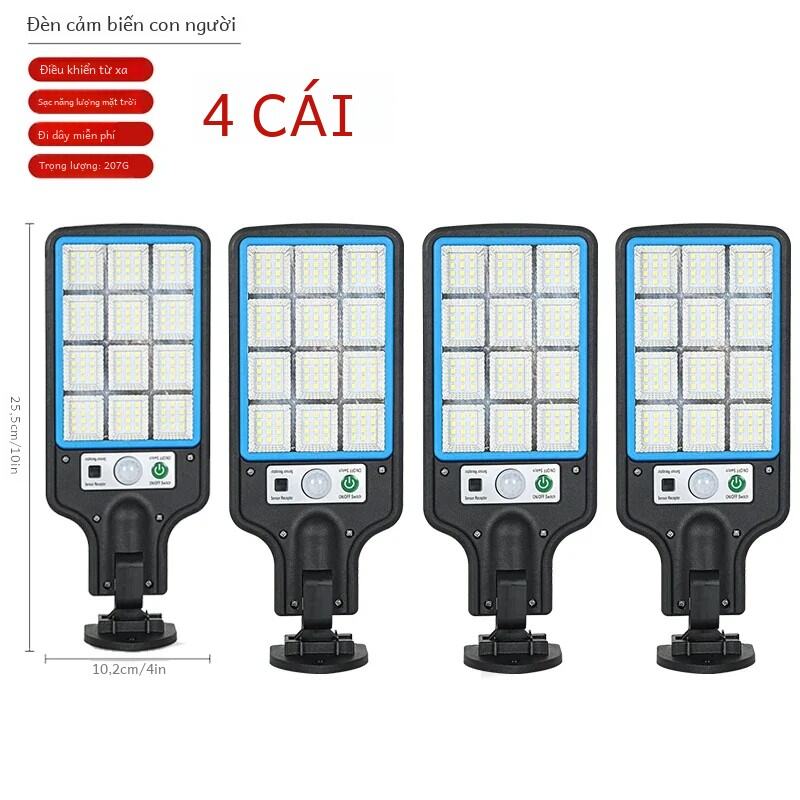 Đèn LED Năng Lượng Mặt Trời Ngoài Trời Với Cảm Biến Chuyển Động COB 3 Chế Độ Chiếu Sáng Tường An Ninh Chống Nước Cho Cửa Sân Vườn IP65