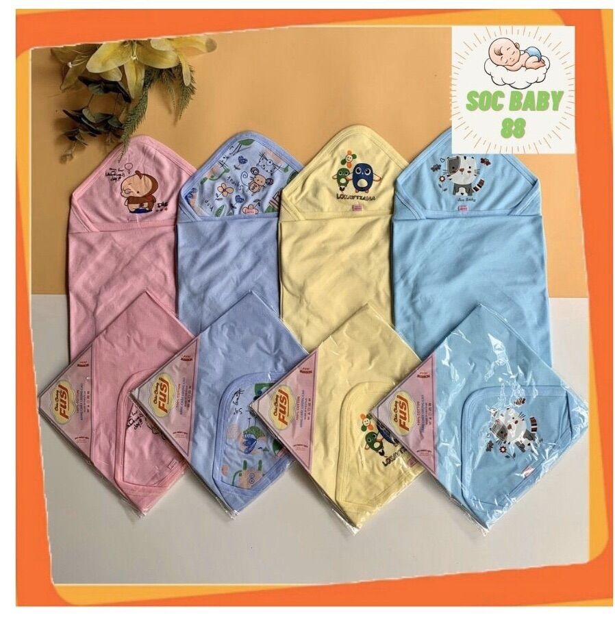 Ủ kén cotton 100% xuâ hè cho trẻ sơ sinh, ủ kén soc baby 88 cho trẻ