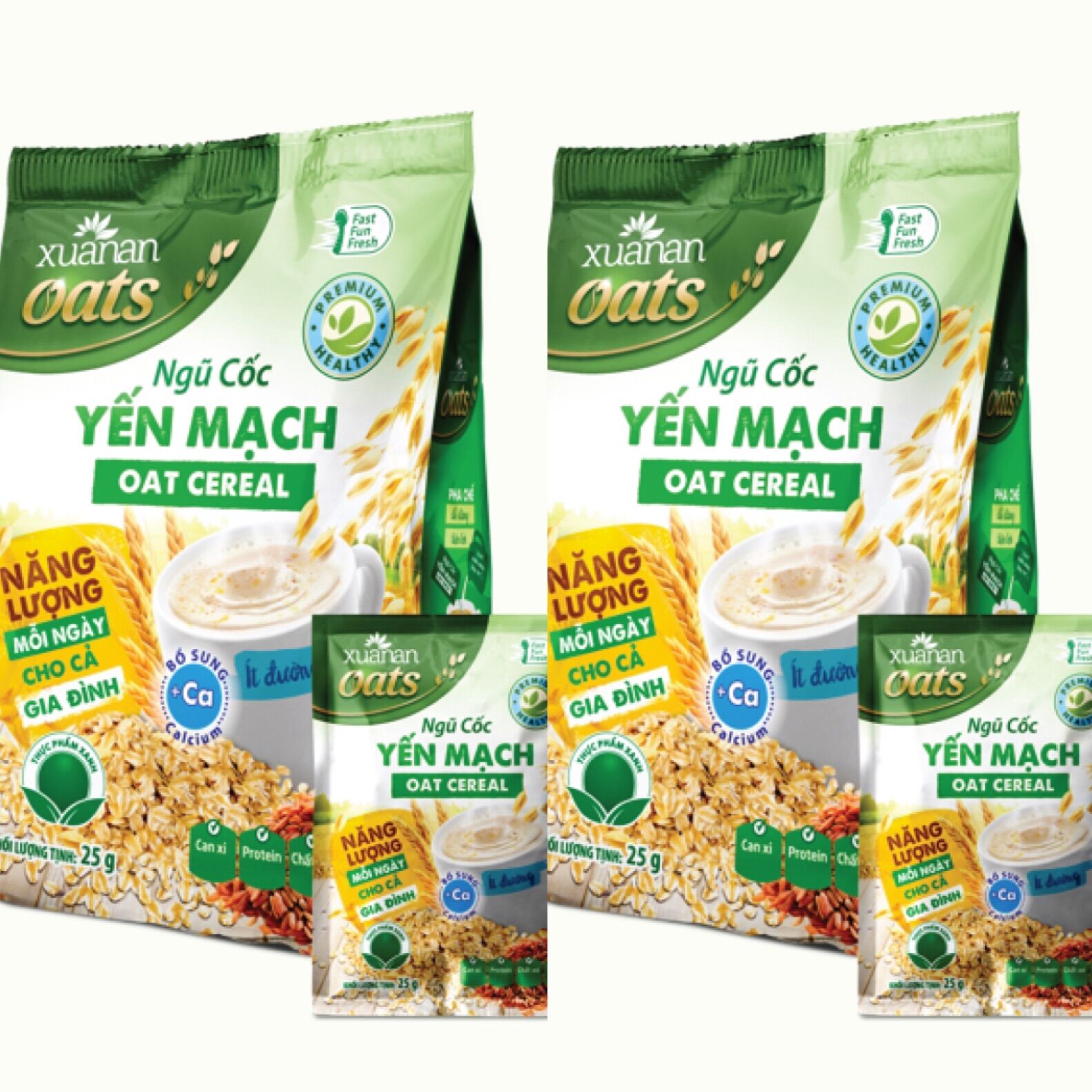 Combo 2 ngũ cốc yến mạch xuân an 400g