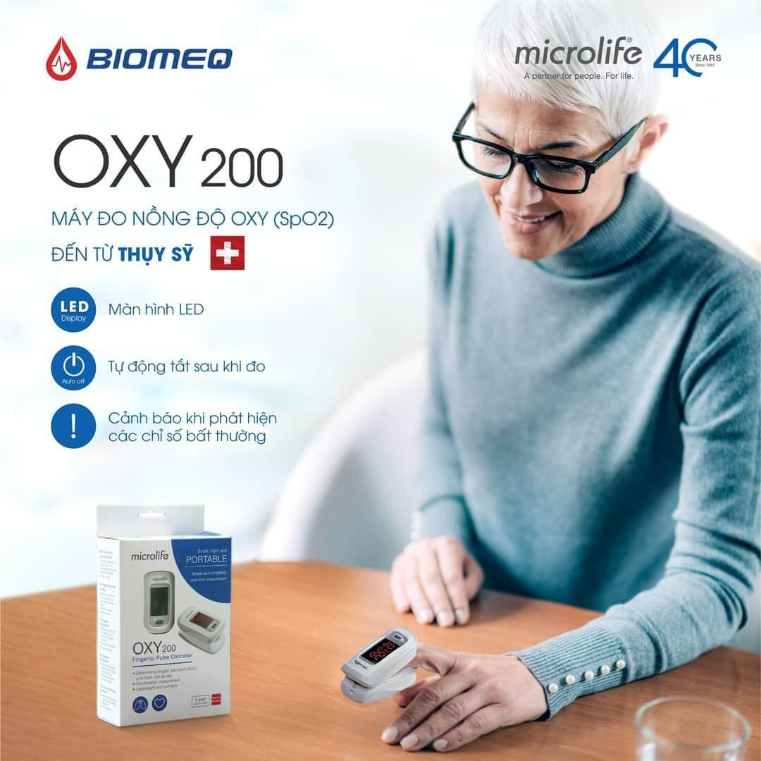 MÁY ĐO NỒNG ĐỘ OXY TRONG MÁU MICROLIFE OXY200