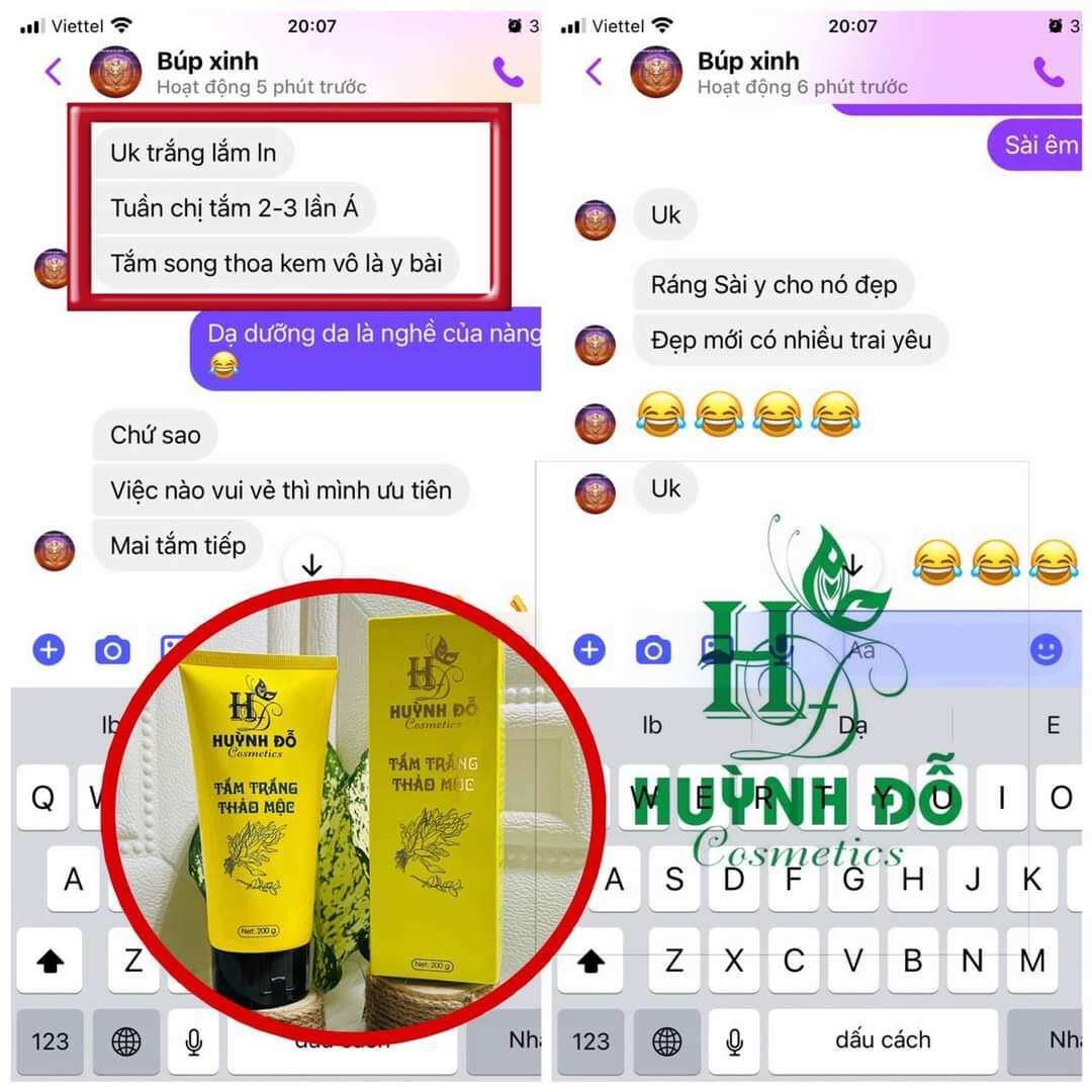 Tắm trắng thảo mộc Huỳnh Đỗ