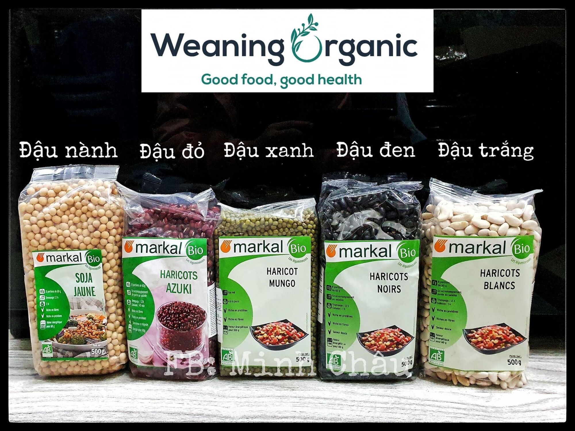[Nguyên gói] Đậu Hạt hữu cơ cho bé ăn dặm Markal nhập khẩu Pháp