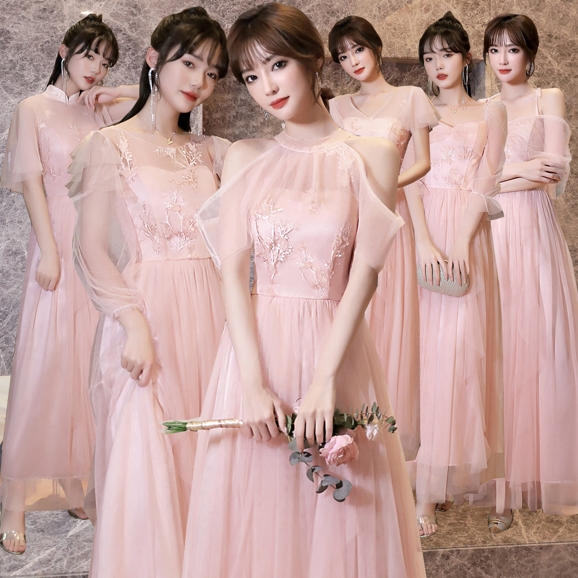 Váy Cưới Thanh Lịch Mùa Hè Cho Nữ Váy Dạ Hội Cao Cấp Thường Ngày Váy Cưới Cho Đám Cưới Váy Dài Cạp Cao Thêu Ren