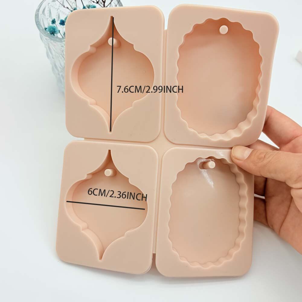 1PC DIY Nến Đậu Nành Làm Khuôn - 4 Kiểu Handmade Hương Thơm Sáp Viên Khuôn Silicon Làm Xà Phòng Phụ Kiện