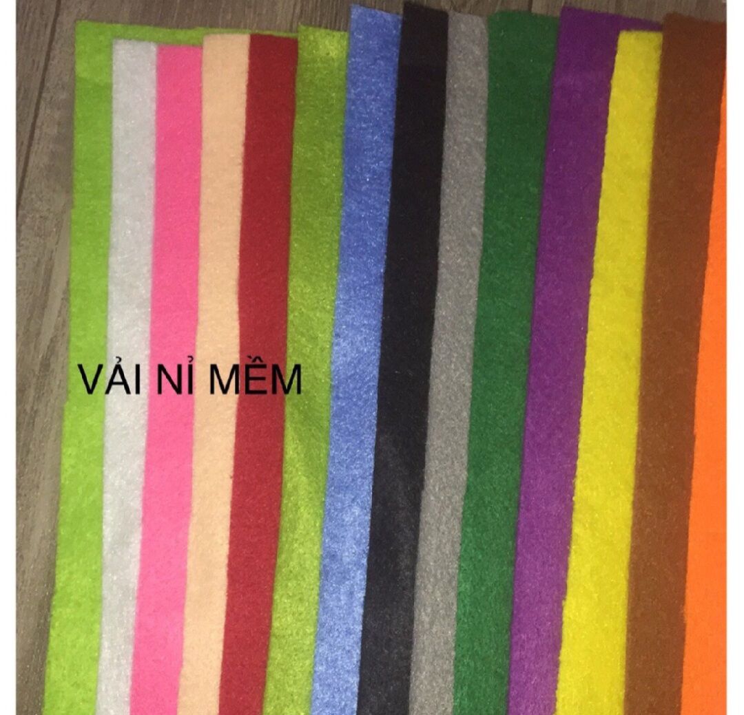 Combo 10 tấm vải nỉ mềm kích thước 22,5*22,5cm ❤️❤️