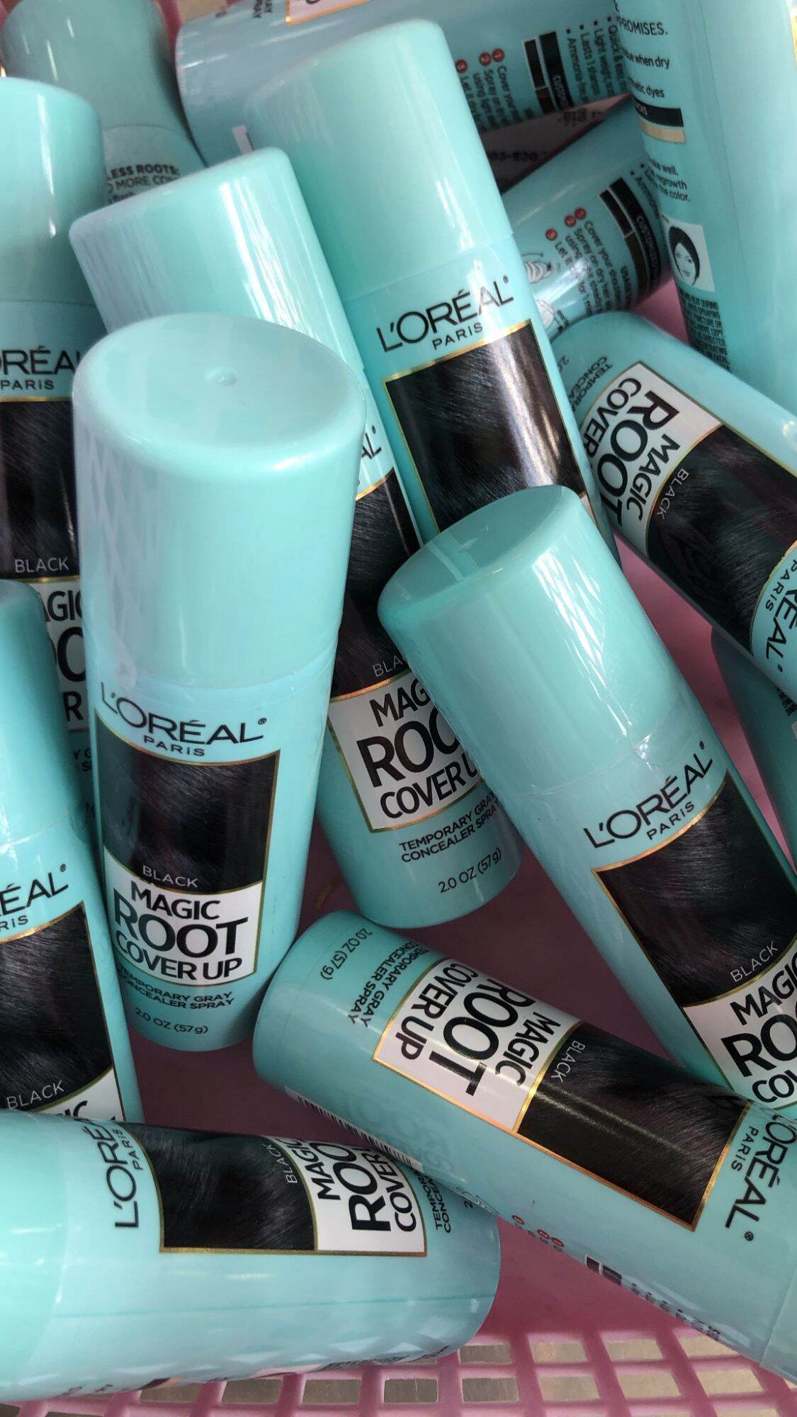 #Xịt nhuộm tóc phủ bạc tạm thời L'Oreal Paris Magic Retouch Temporary Root Concealer Spray - Black#.