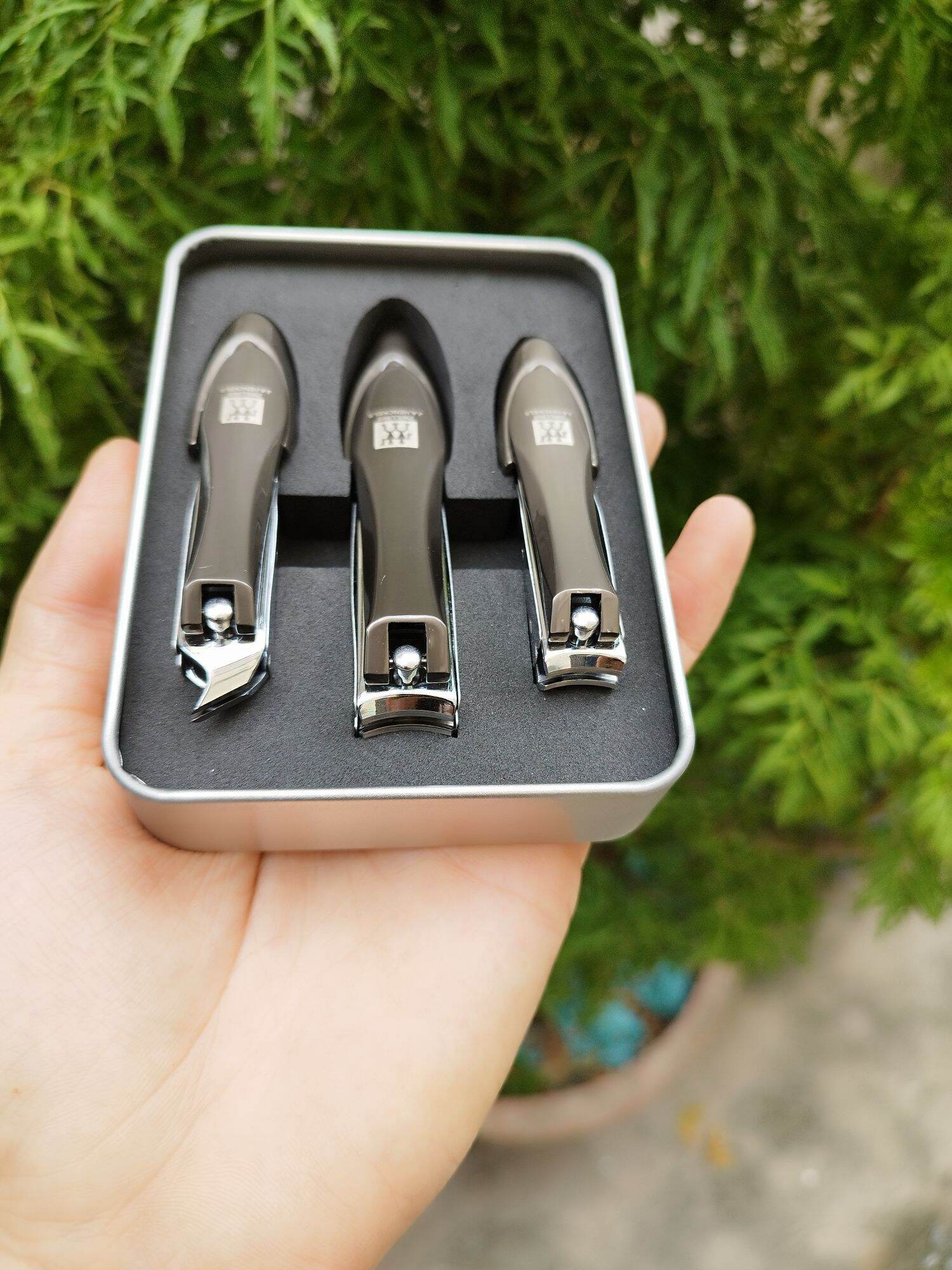 hộp 3 chiếc bấm móng tay  ĐỨC cao cấp