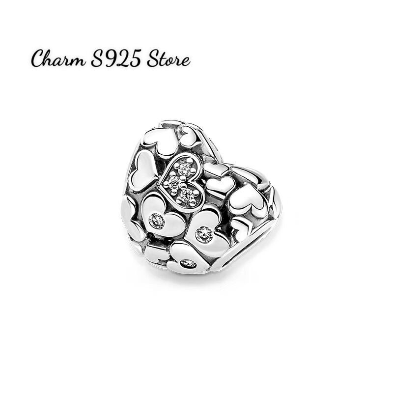 CHARM PAN ALE TIM NỔI BẠC S925 CAO CẤP