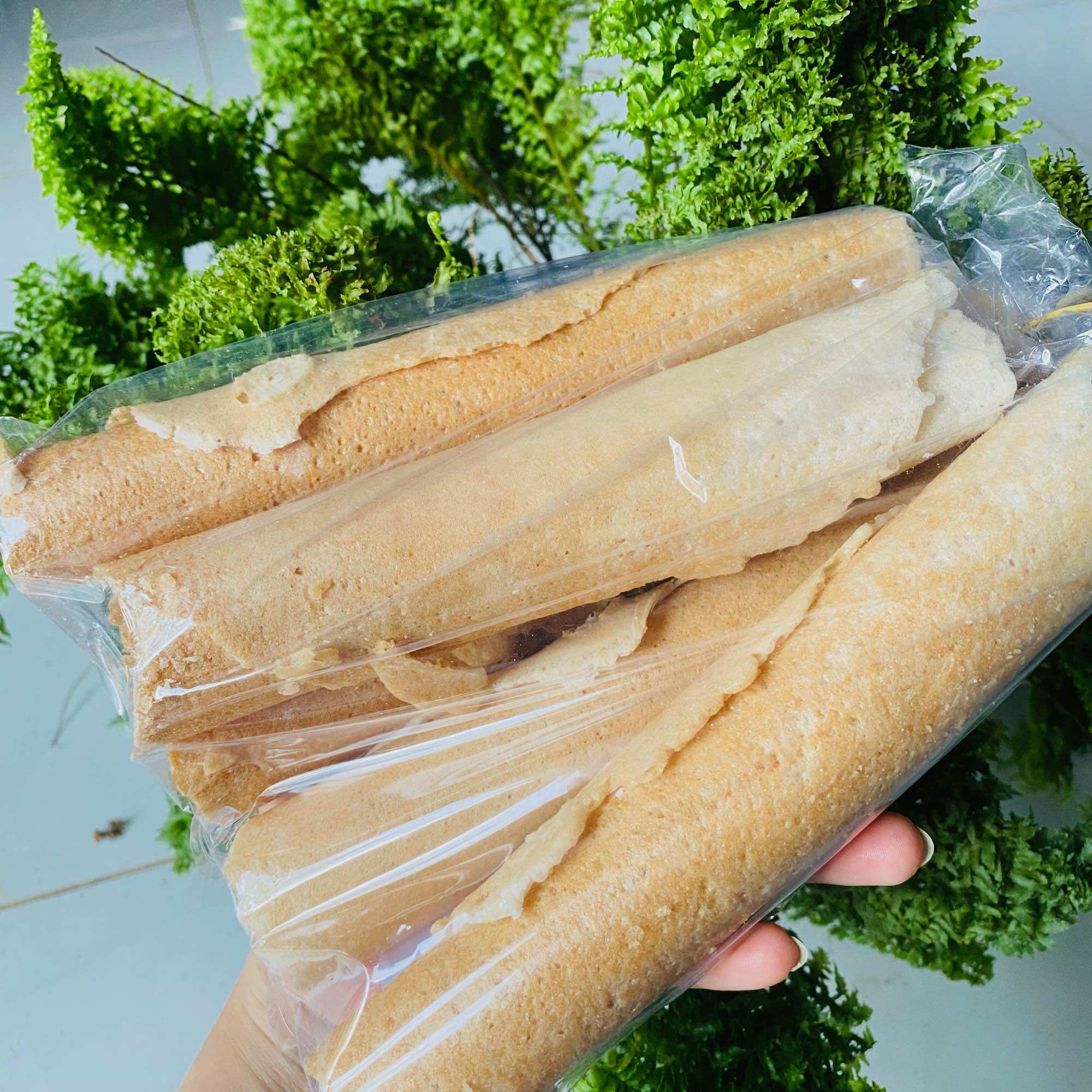 Bánh quế dừa, đồ ăn vặt, bánh tuổi thơ
