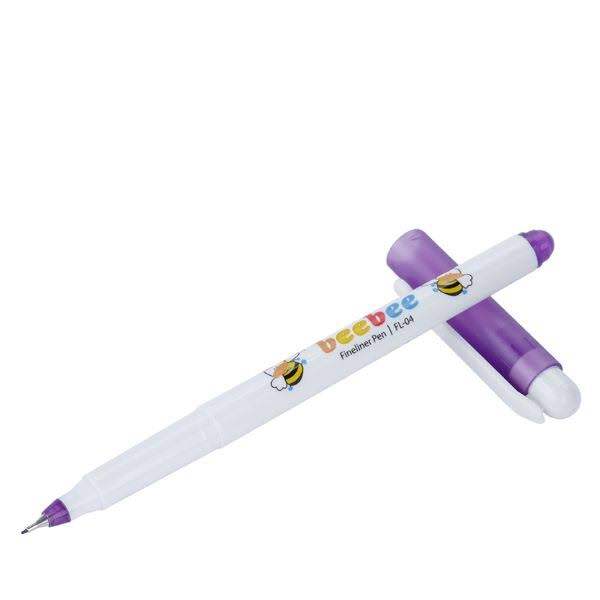 Hộp 10 cây bút lông kim Bee Bee FL-04 (Màu tím)