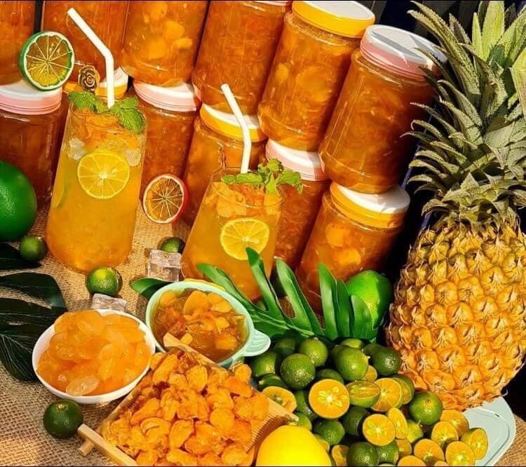 Tắc xí muội rim hạt đác