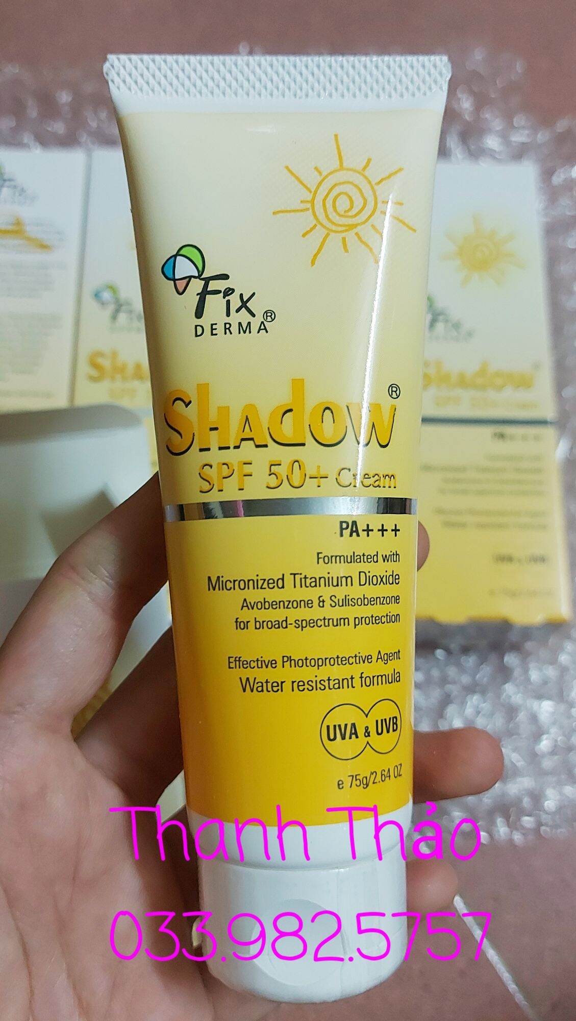 Kem Chống Nắng Fixderma Shadow SPF 50+ Cream (75g)