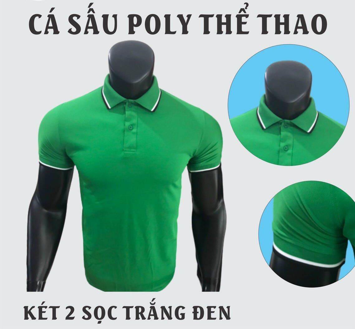 AO THUN POLY 2 SỌC THỂ THAO