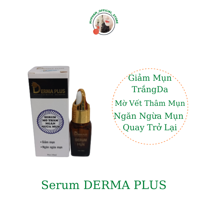 Serum DERMA PLUS Giảm Mụn Sau 2 Tuần, Mờ Vết Thâm Do Mụn, Ngăn Ngừa Mụn Quay Trở Lại 10ml