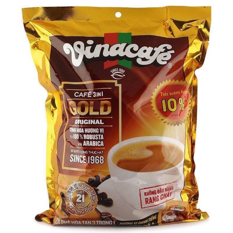 Cà phê sữa VinaCafé Gold Original 480g 24 gói x 20g