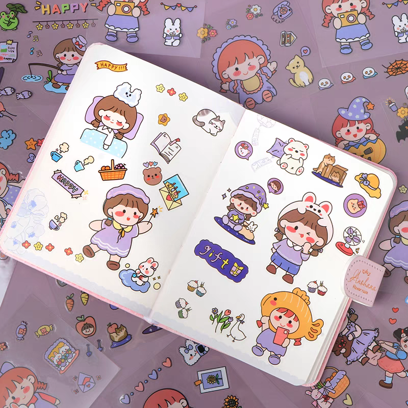Set 10 Sticker Dán Cute Nhiều Mẫu