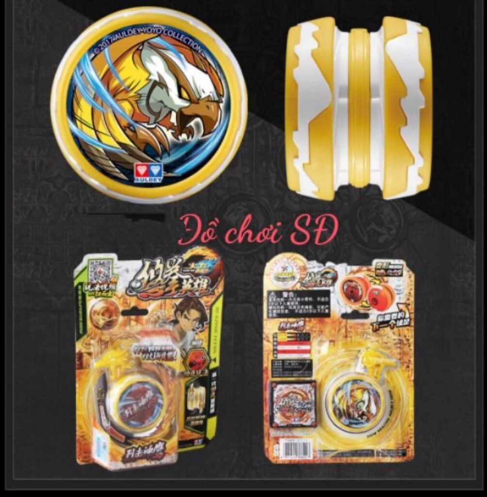 Yoyo kwon Do 677115 màu vàng - yoyo tự thu dây - Đồ chơi yoyo chính hảng auldey LINH THÚ QUYẾT ĐẤU