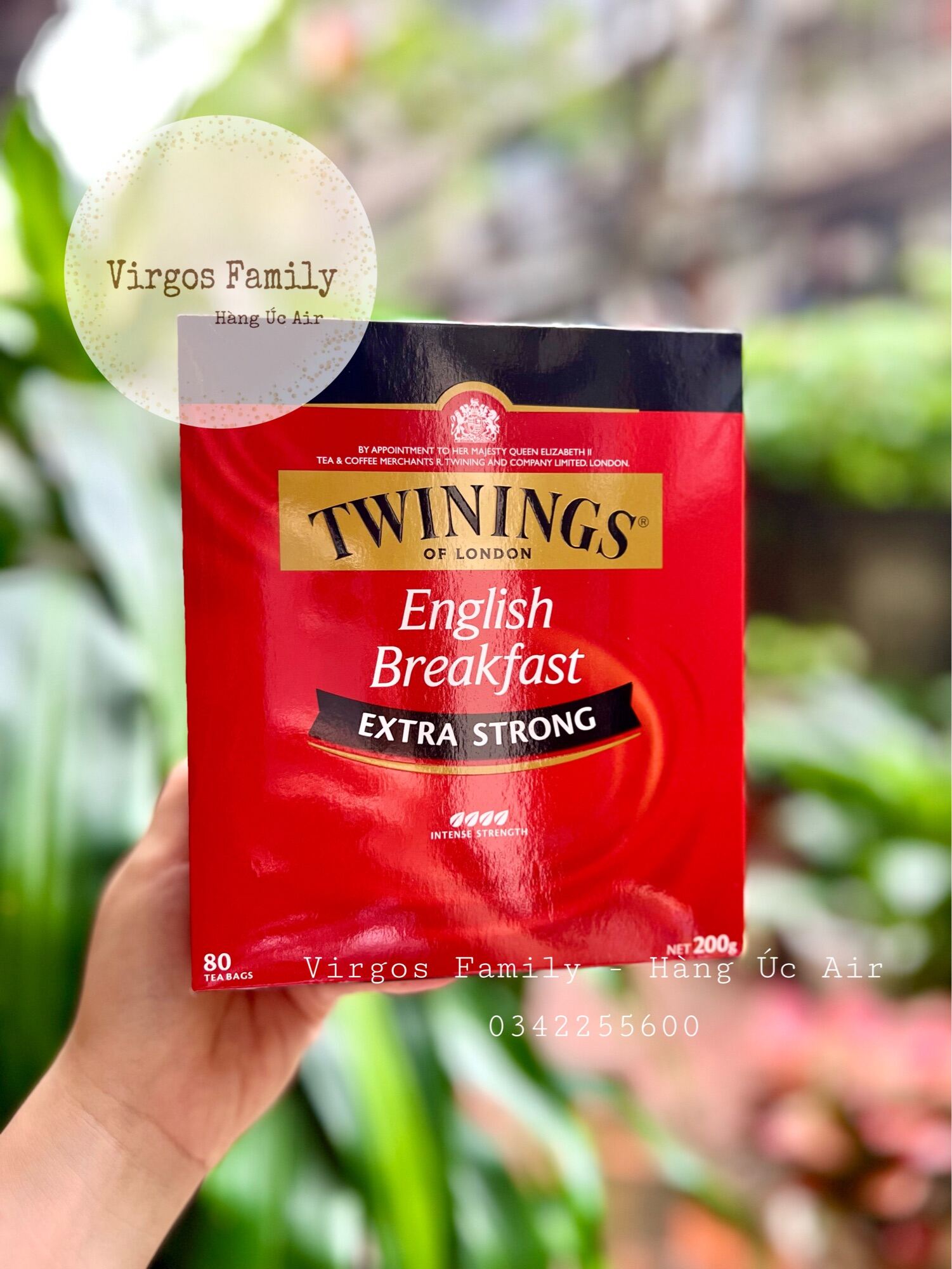 Trà Twinings English Breakfast hộp 80 túi lọc