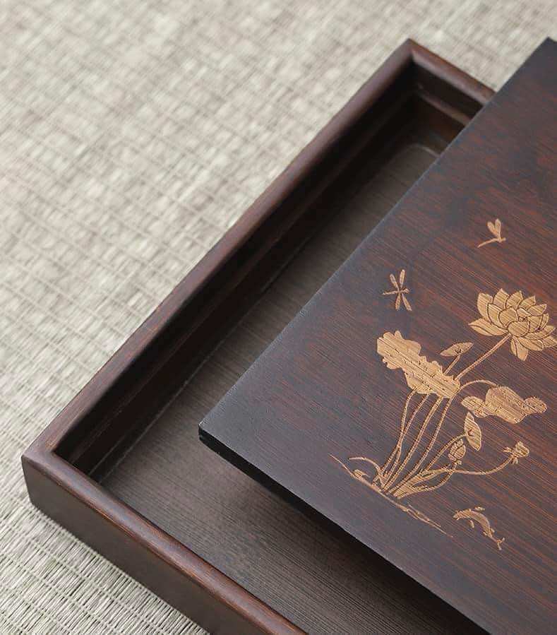 Khay trà tre già cao cấp