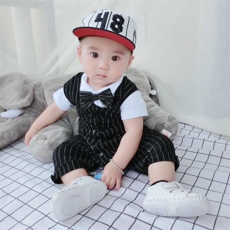 Body giả vest cộc tay cho bé trai 3-13kg