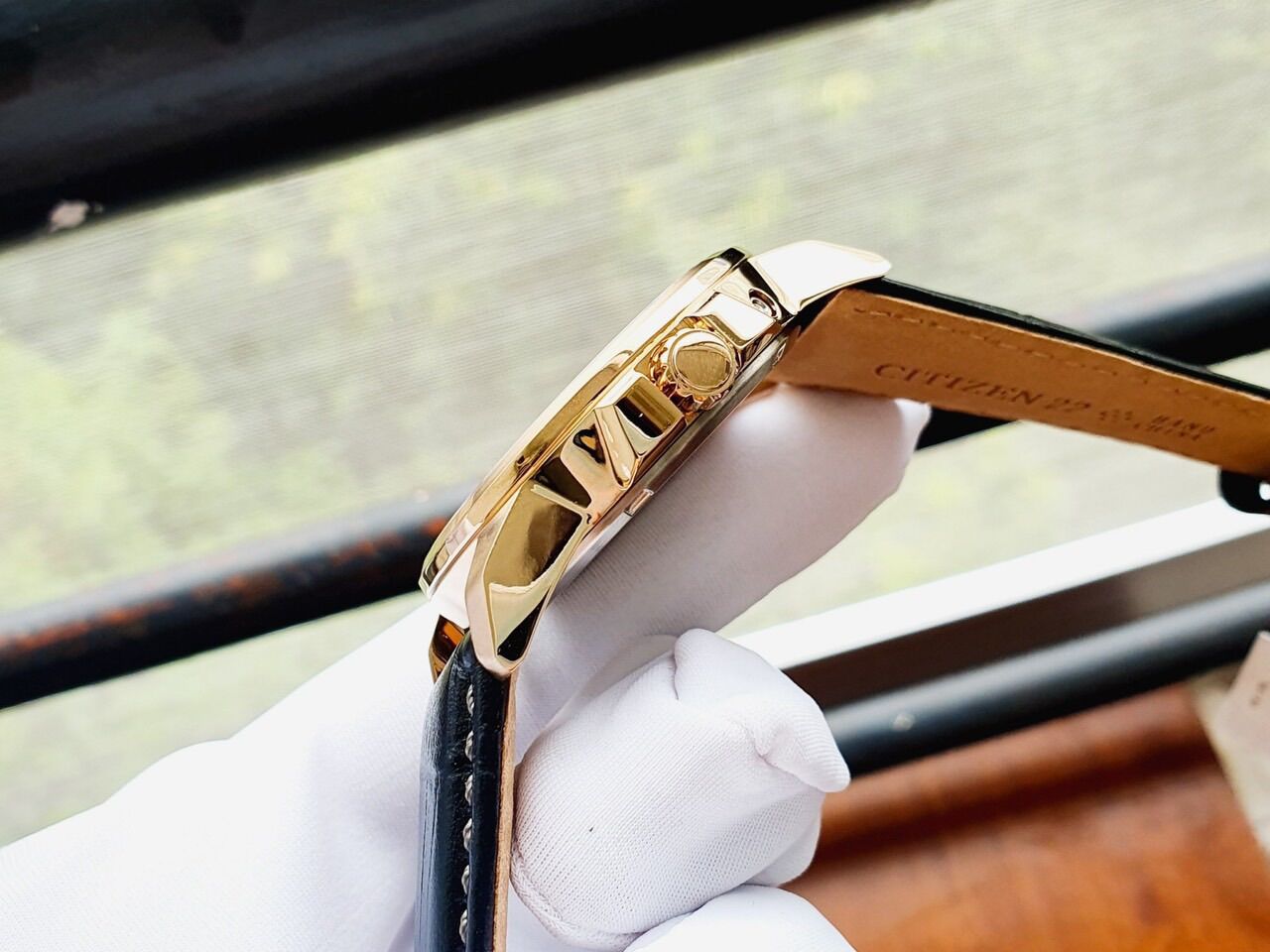 Đồng hồ nam Citizen dây da, size 41mm