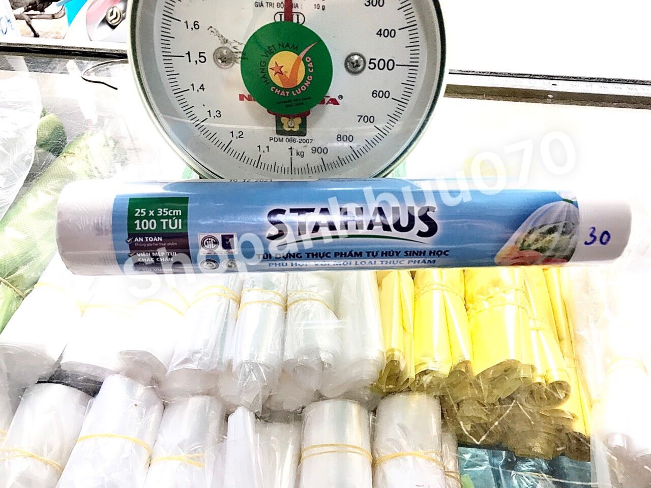[Q11] CUỘN 100-200 TÚI ĐỰNG THỰC PHẨM PHÂN HUỶ SINH HỌC STAHAUS