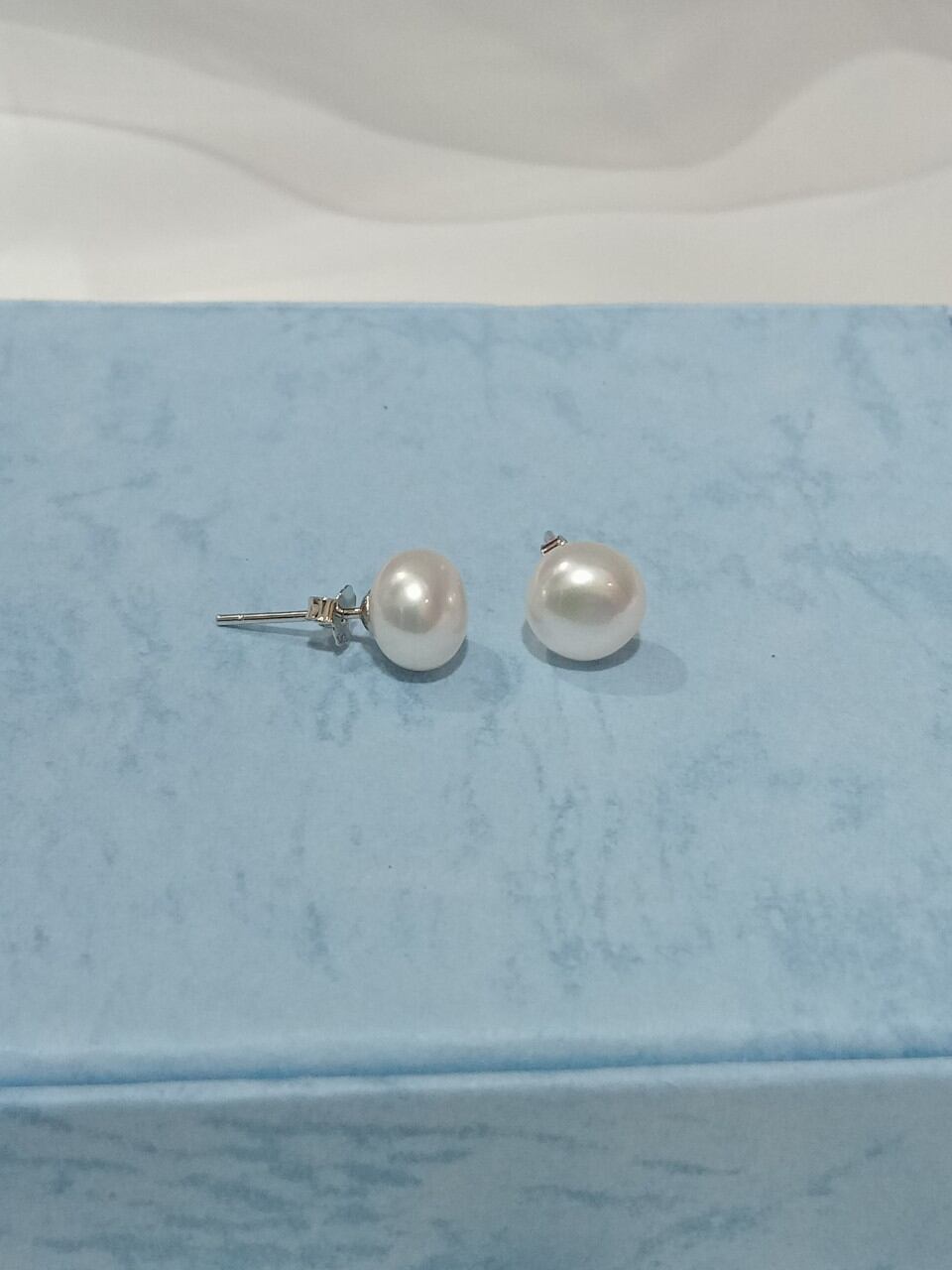 Bông tai ngọc trai nụ sát tai 6-7mm (2 đôi)