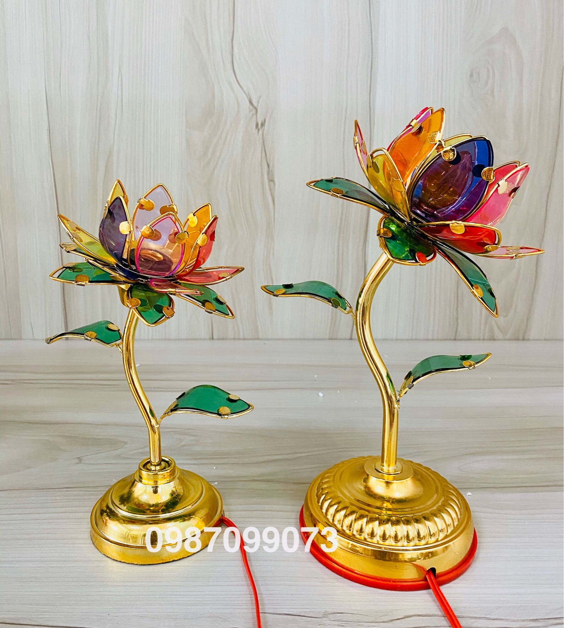 Đèn Hoa Sen Màu Một Ngọn ( một cái)